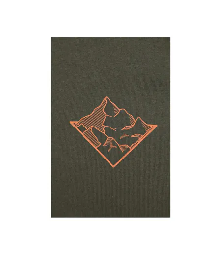 Mens 3 Peaks Cotton T-shirt Green Mountain Warehouse