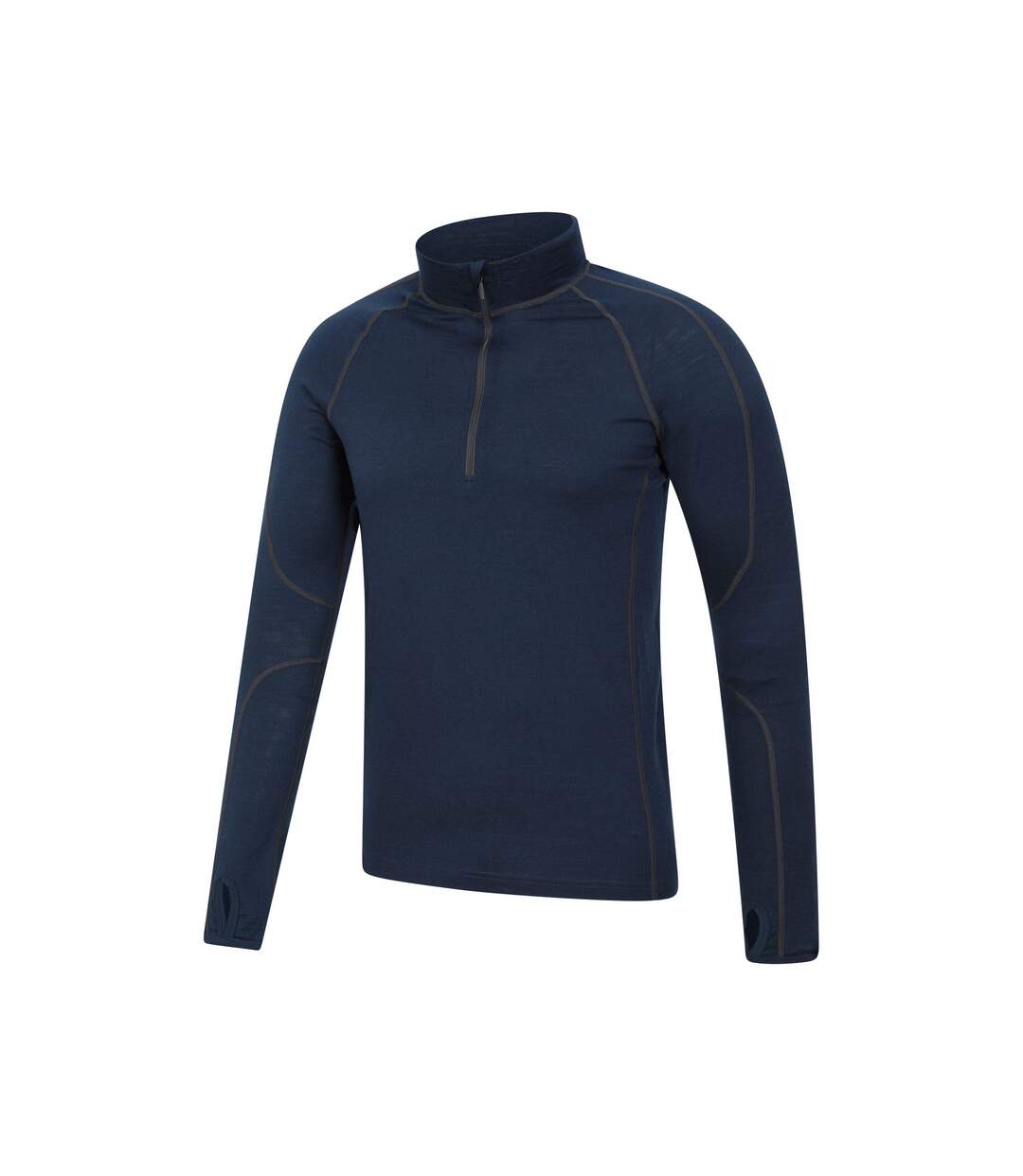 Mens Asgard Iii Merino Wool Thermal Top Dark Blue Mountain Warehouse-3