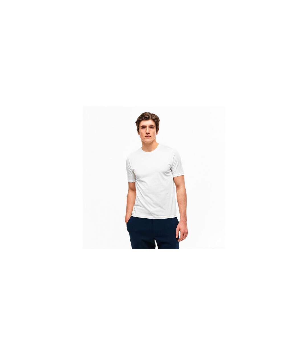 T-shirt Manches Courtes Homme Blanc Pal Zileri-1