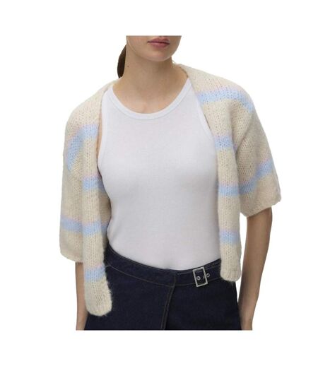 Gilet jaune/bleu femme vero moda maybe