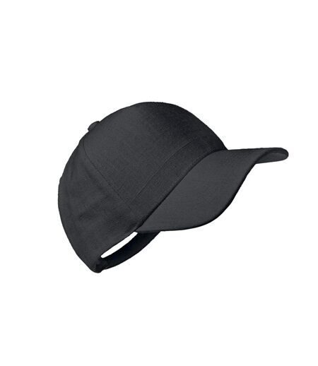 Naima Hemp Baseball Cap Black MidOcean