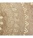 Tapis en jute à motifs - D. 115 cm - Beige et Doré-2