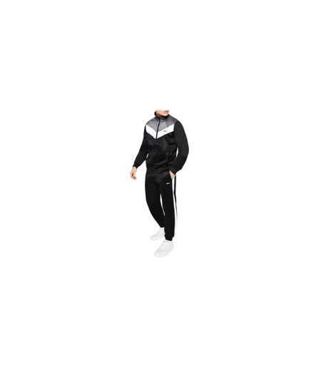 Mens Chevron Lightweight Tracksuit Set Black Charcoal Slazenger