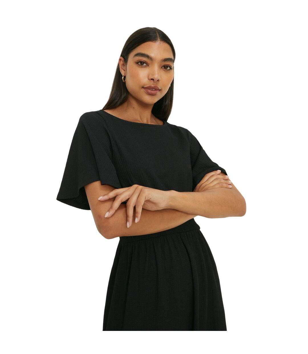 Robe mi-longue femme noir Dorothy Perkins-3