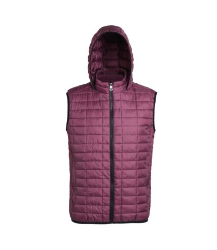 2786 Womens/Ladies Honeycomb Zip Up Hooded Vest (Steel)