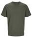 T-shirt manches courtes - JACK&JONES - Unisexe - JJ7526 - vert kaki beetle green