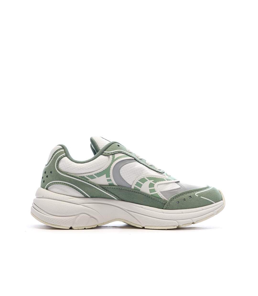 Baskets blanc/vert femme tommy hilfiger archive 25-2