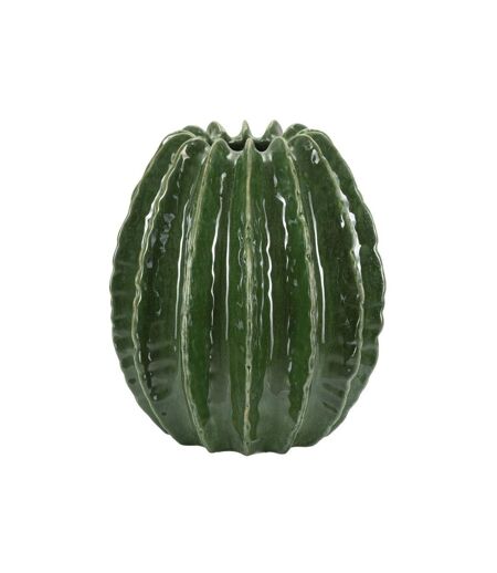 Vase Déco en Céramique Cactus 31cm Vert