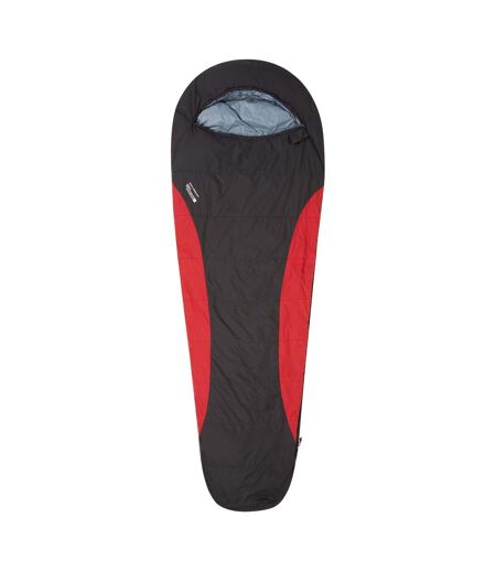 Mountain Warehouse Lightweight Winter Mummy Sleeping Bag (Red/Black) (One Size) - UTMW2135