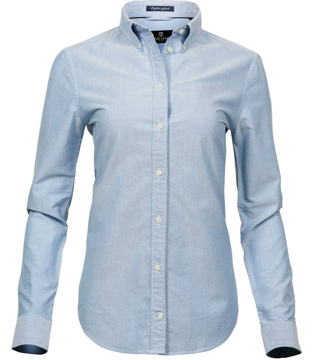 Chemise femme Oxford - 4001 - bleu clair - manches longues-2