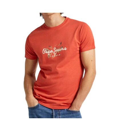T-shirt Orange Homme Pepe jeans  Count