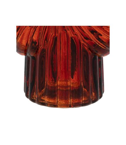 Vase Design Coquillage 25cm Rouge Rubis