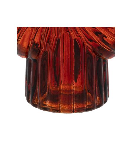Vase Design Coquillage 25cm Rouge Rubis