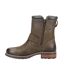 Womens/ladies Kinsham Leather Ankle Boots Khaki Cotswold-3