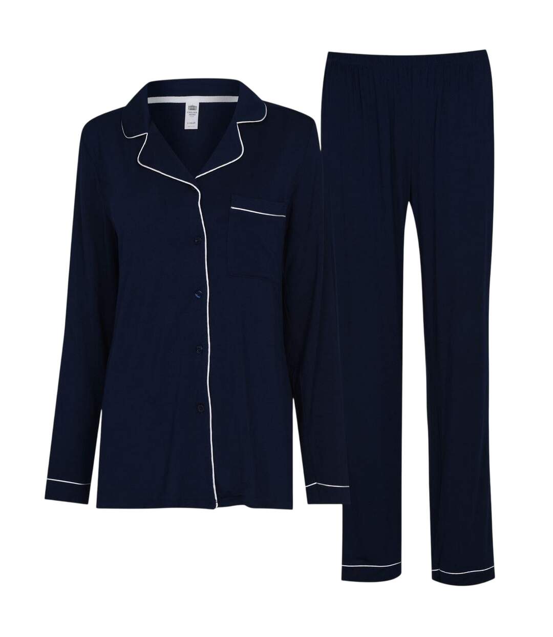 Ensemble De Pyjama Long Femme Bleu Marine Chelsea Peers-1