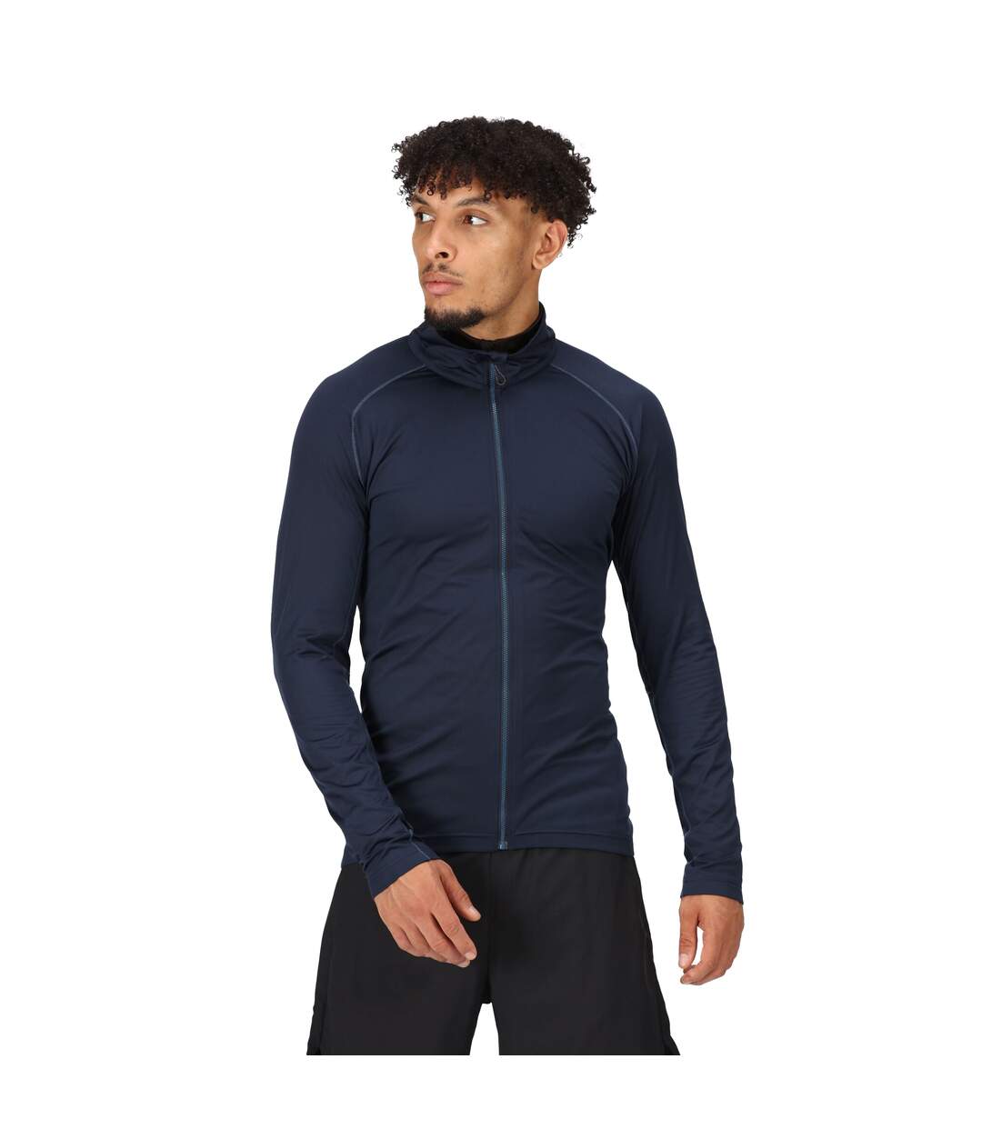 Mens core stretch full zip midlayer navy Regatta-3