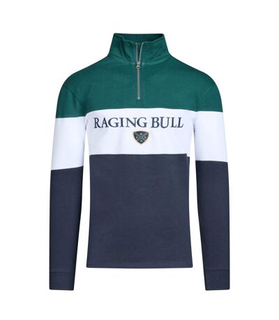 Pull homme bleu marine Raging Bull