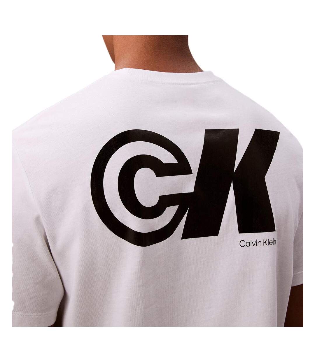 T-Shirt blanc homme calvin klein jeans 20s ck sport-2