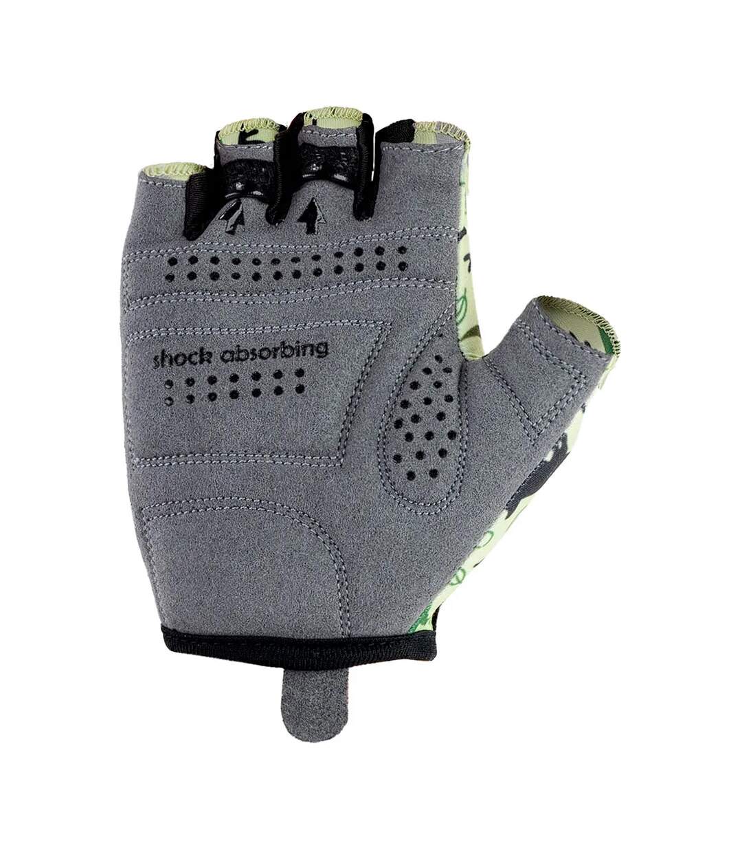 Boys Baldo Dinosaurs Fingerless Gloves Green Grey Black Martes-2