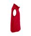 Unisex adult basic polar fleece vest top red Clique