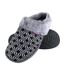 Ladies Cosy Memory Foam Open Back Knitted Slippers-2