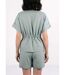 Blouse boutonnée et ceinturée, avec lin-2