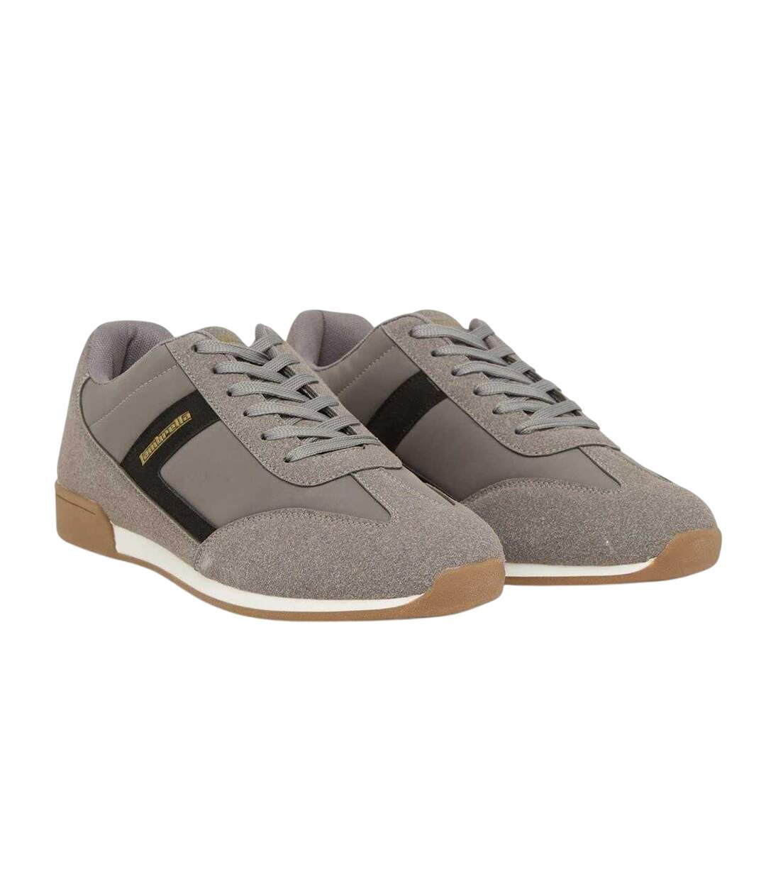 Mens Panther Trainers Charcoal Lambretta-3