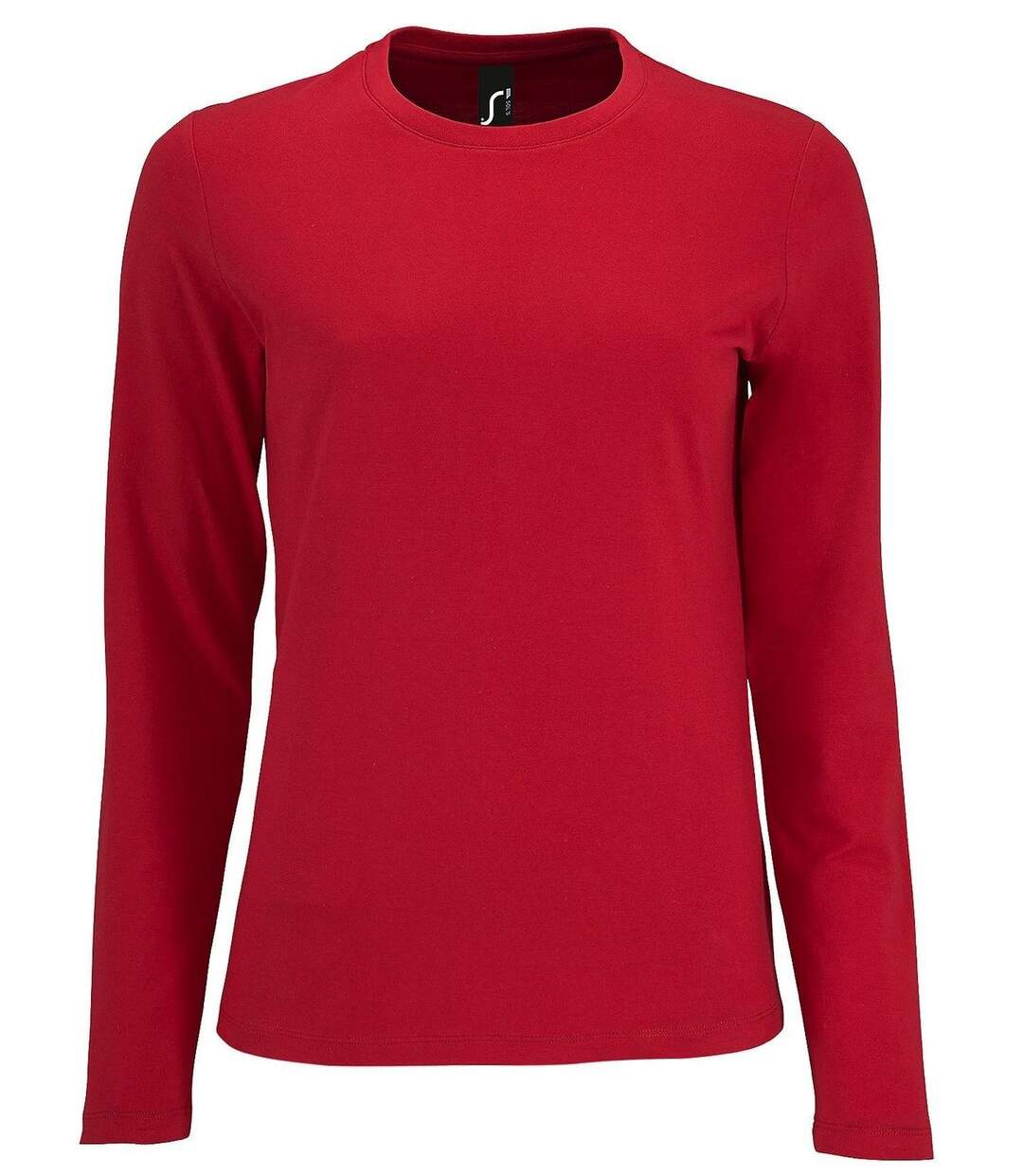 T-shirt manches longues pour femme - 02075 - rouge-2