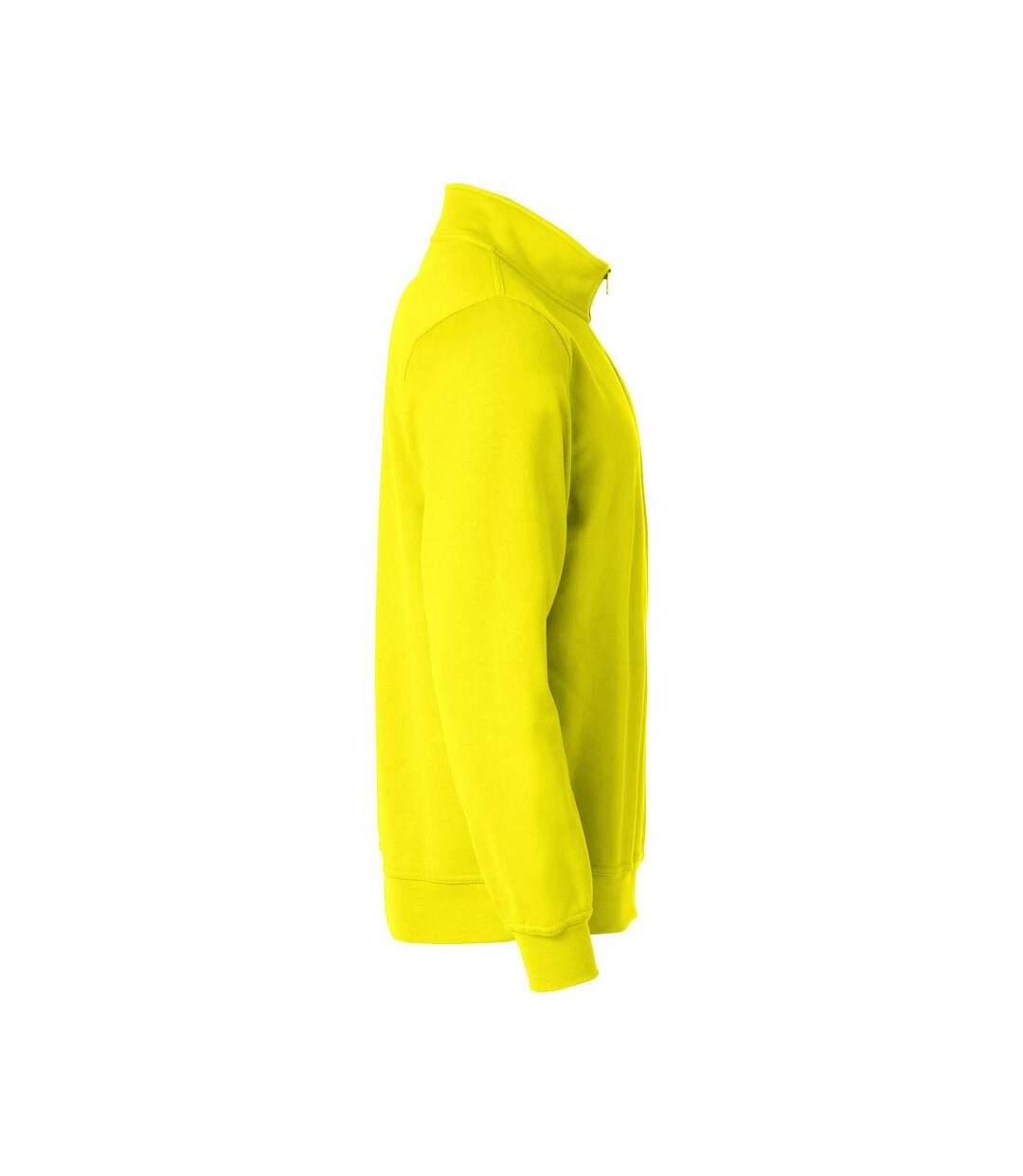 Sweat Basic Adulte Jaune Fluo Clique-4