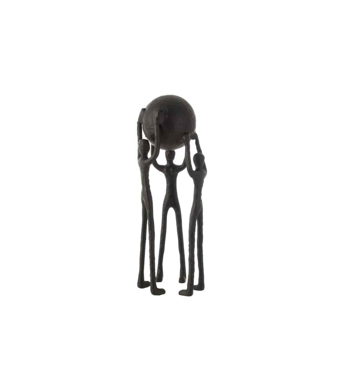 Statuette Déco 3 Personnages avec Balle 48cm Noir-1