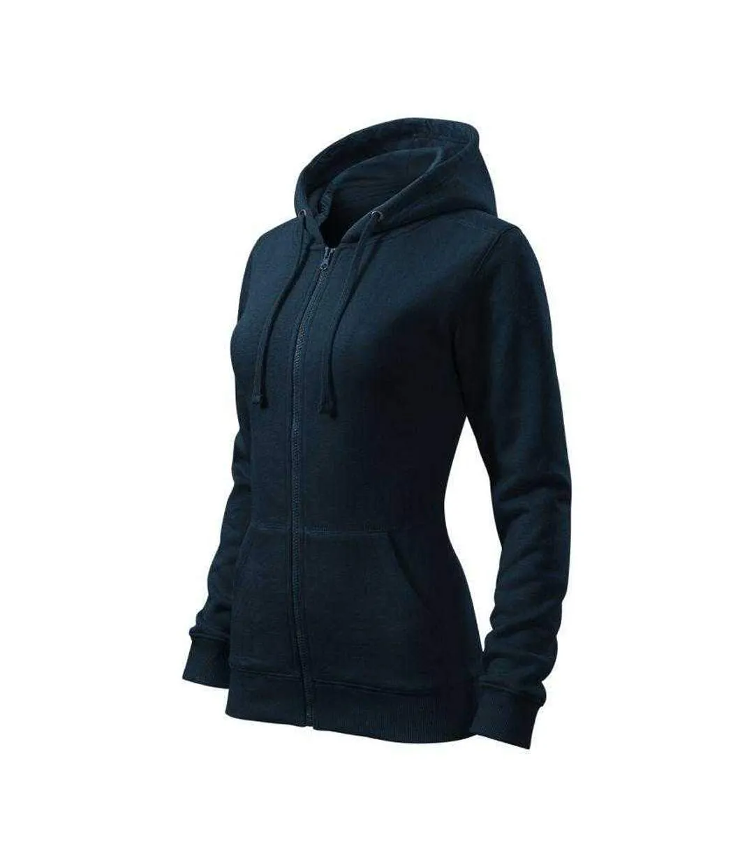 Sweat À Capuche Trendy Femme Bleu Marine Foncé Malfini-3