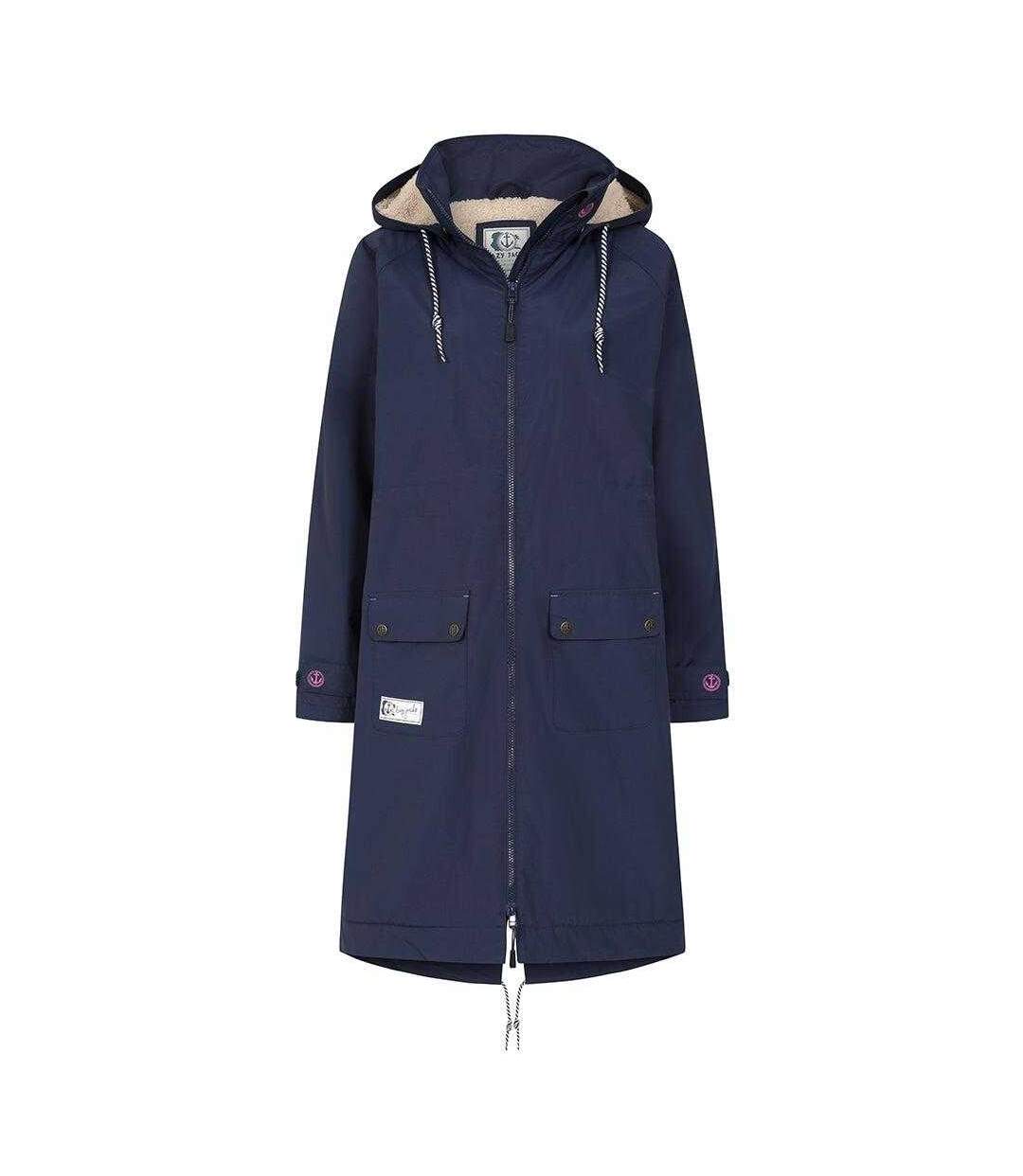 Veste Imperméable Femme Bleu Mer Lazy Jacks-1