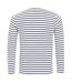 T-shirt Long John Homme Blanc Bleu Marine Premier-2