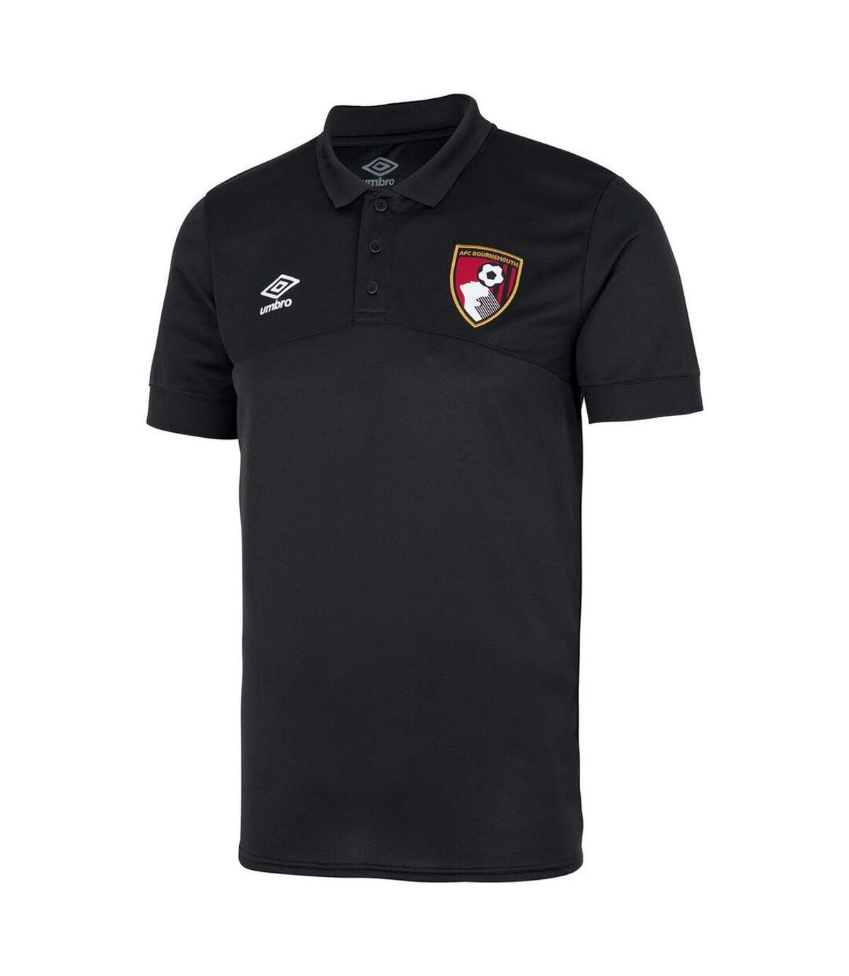 AFC Bournemouth Mens 22/23 Umbro Polyester Polo Shirt (Black)