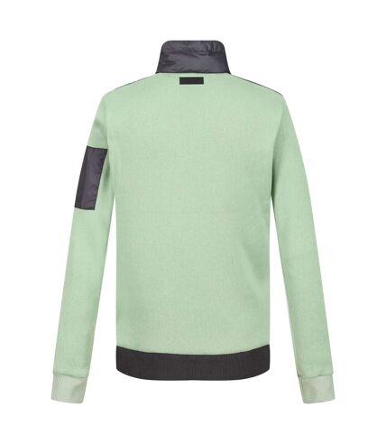 Regatta Womens/Ladies Colliston Colour Block Baffled Fleece Jacket (Seal Grey/Quiet Green) - UTRG9028