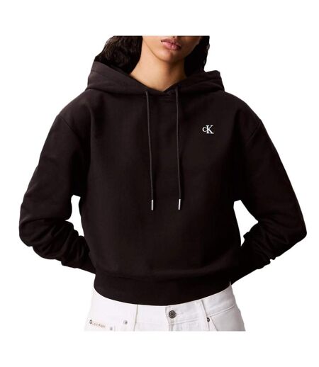 Sweat noir femme calvin klein jeans archive lv047c224g
