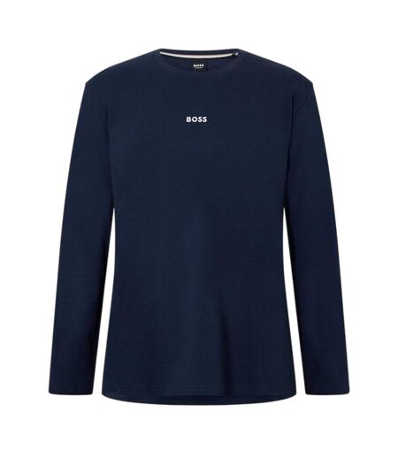 T-shirt Manches Longues Vacances Motif/style Logo Homme Bleu Clair Boss