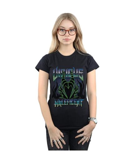 Disney T-shirt en coton Vicious Maleficent Femme/Ladies (Noir) - UTBI44496