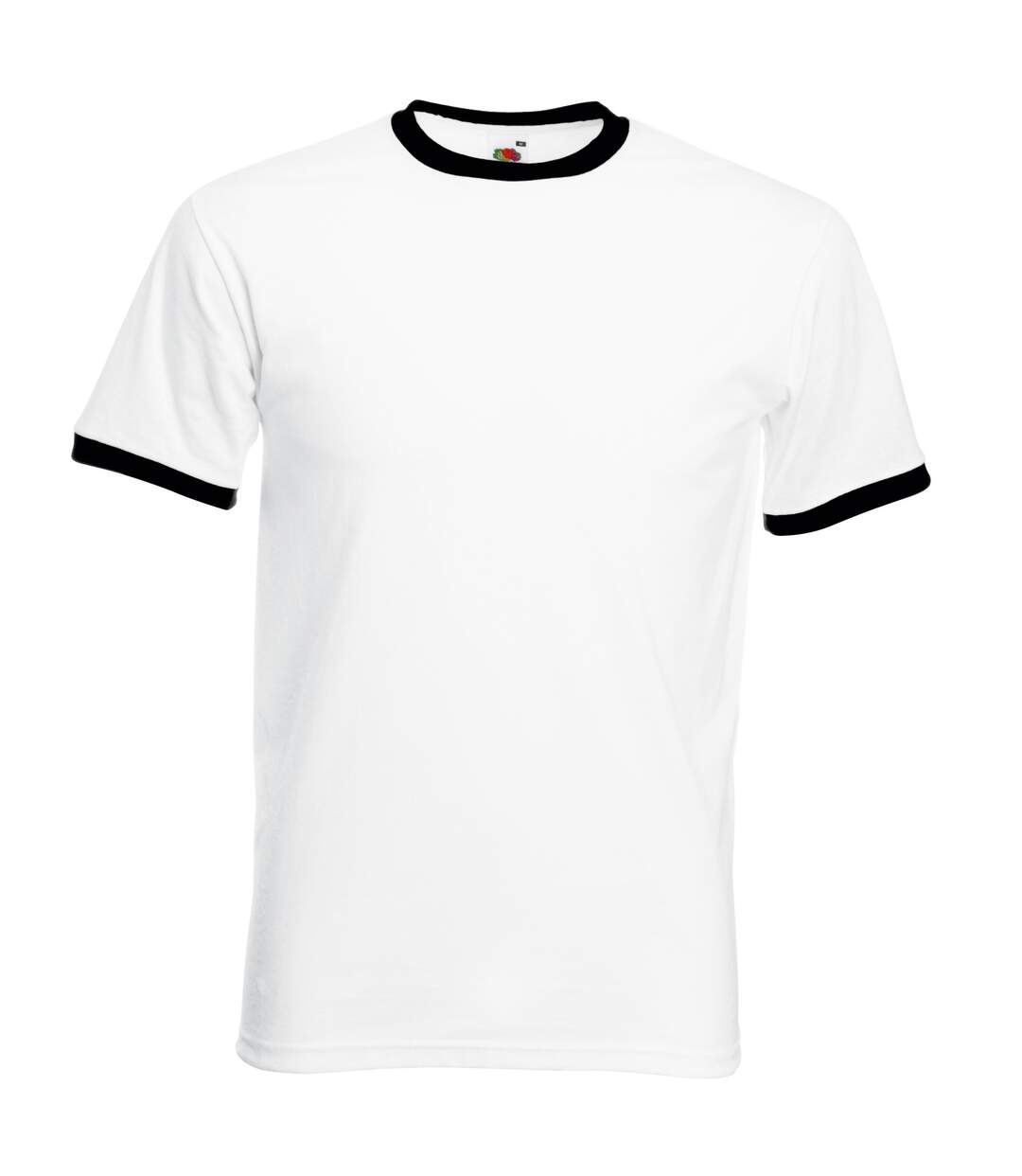 Fruit Of The Loom -T-shirt à manches courtes - Homme (Blanc/ Noir) - UTBC342