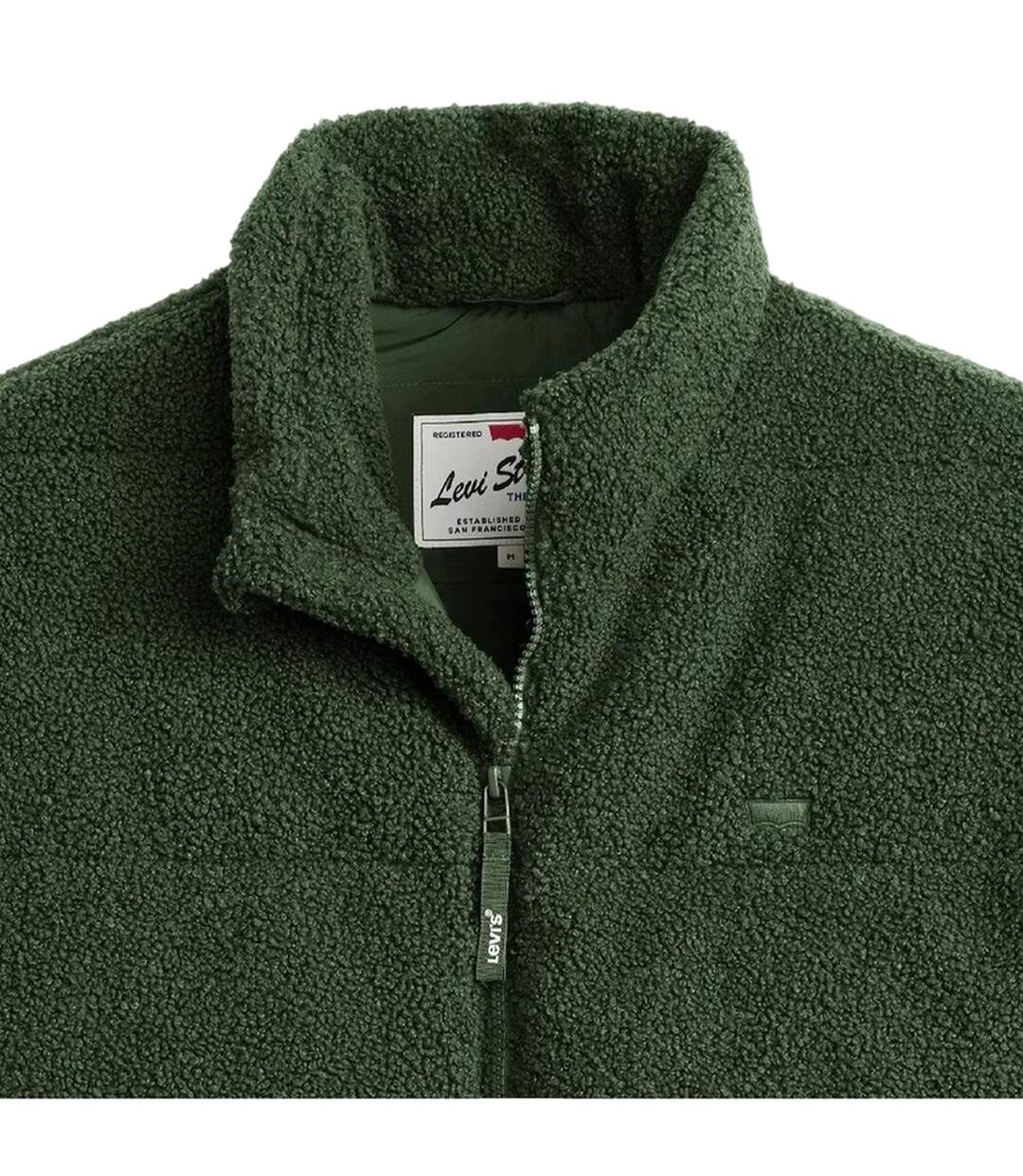 Mens Rocky Quilted Puffer Jacket Green Levis-4