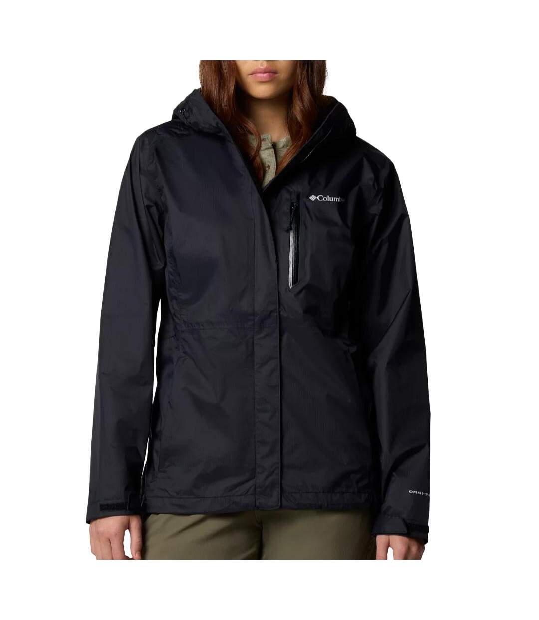 Veste de randonnée noir columbia pouring adventure-1
