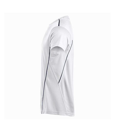 Clique Unisex Adult Ice Sport T-Shirt (White/Navy)