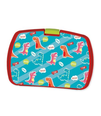 Plastic Dinosaurs Lunch Box (Blue/Red/Green) (One Size) - UTSG31374