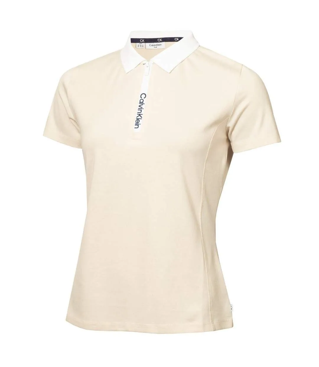 Womens/ladies Regular Polo Shirt Birch Calvin Klein-2