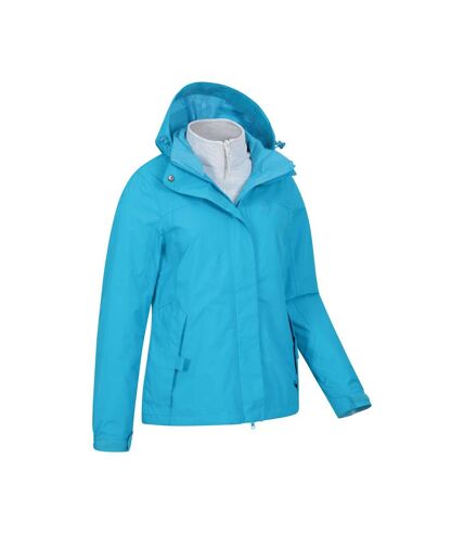 Mountain Warehouse Womens/Ladies Storm 3 in 1 Waterproof Jacket (Blue) - UTMW981