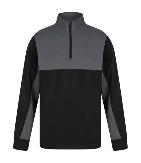 Haut De Survêtement Homme Noir Gris Foncé Finden & Hales