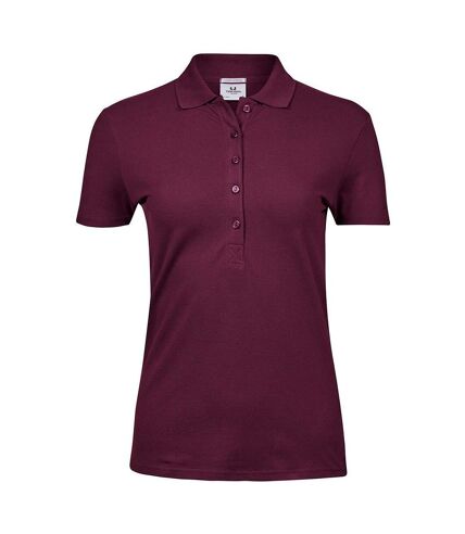 Polo manches courtes - Femme - 145 - rouge vin