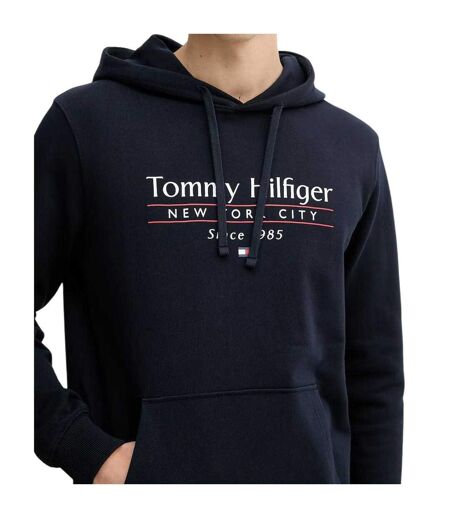 Sweat À Capuche Homme Bleu Marine Tommy Hilfiger