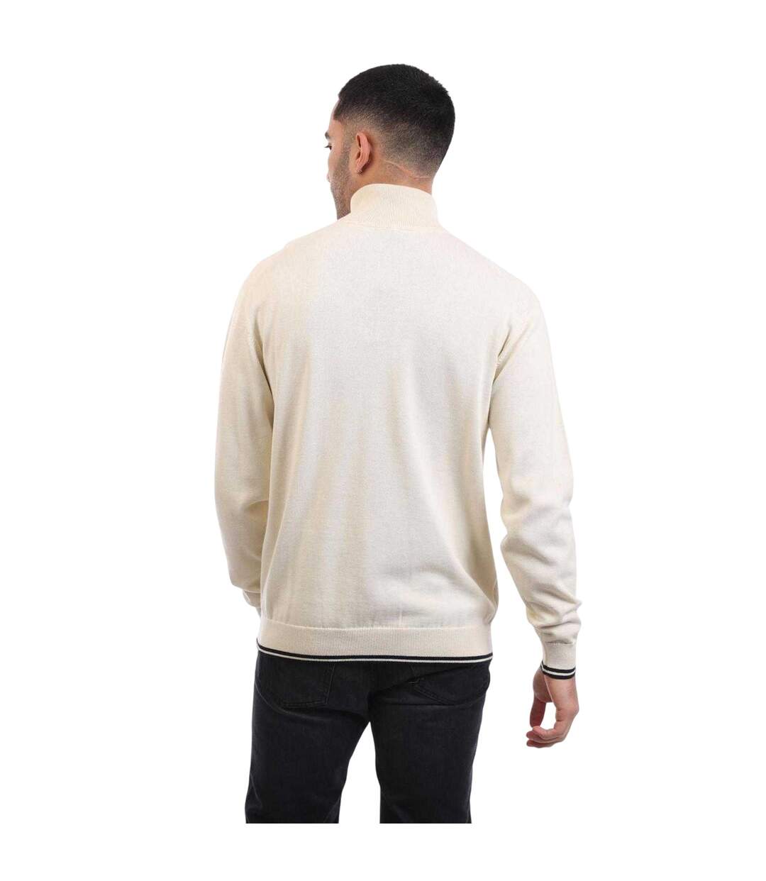 Mens K Zone Cotton Regular Pullover White Boss-4