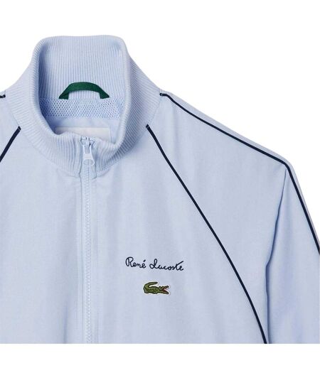 Womens/ladies Raglan Track Jacket Blue Lacoste